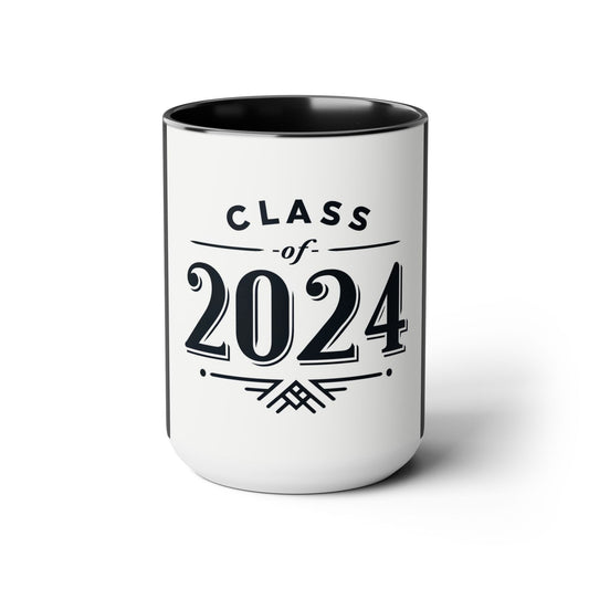 Two-Tone Coffee Mugs, 15oz