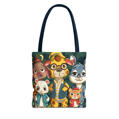 Cute Animal Friends Tote Bag - Whimsical Animal Design for Kids & Nature Lovers