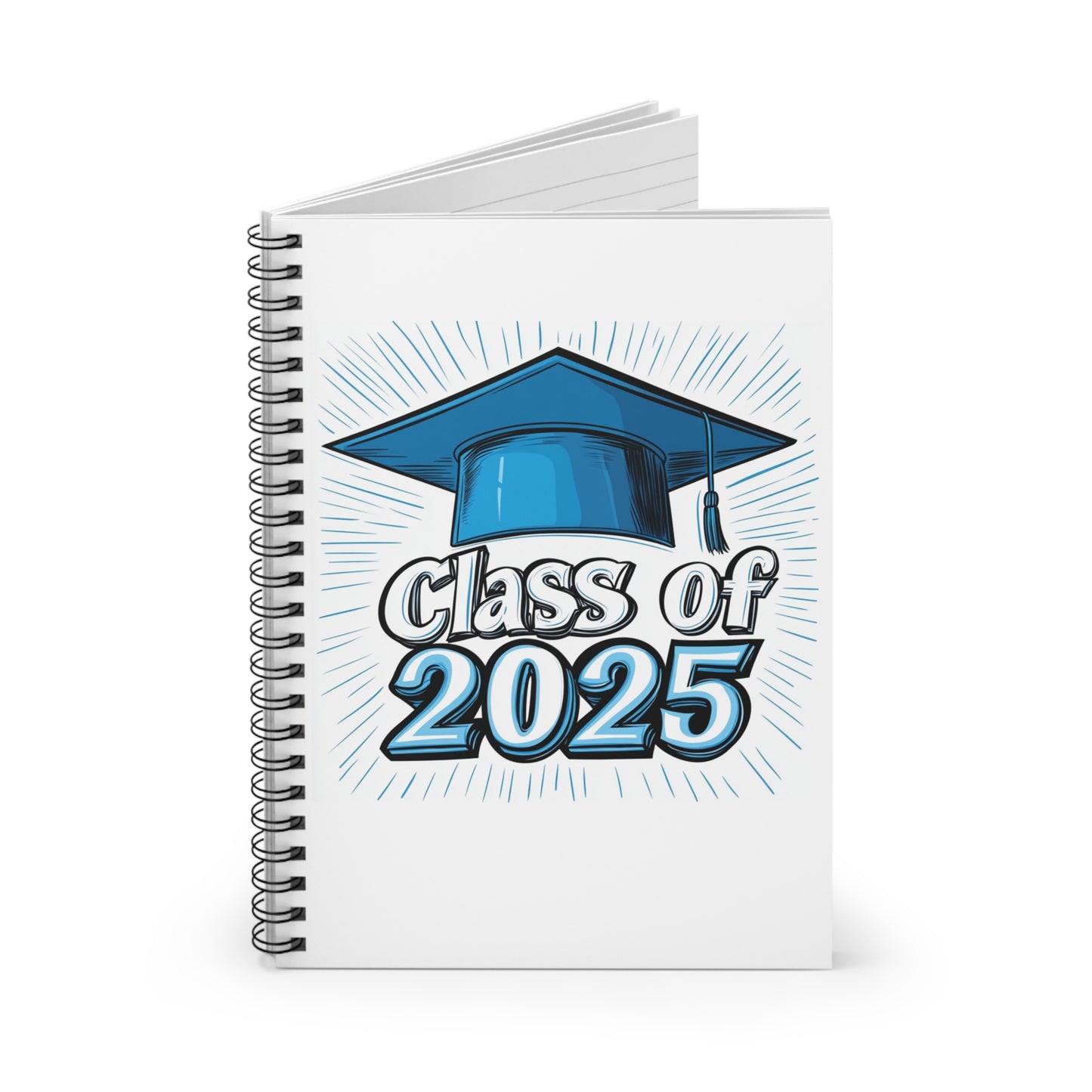 Graduation Spiral Notebook - Class of 2025, Graduate Gift, School Supplies, Journal, College Bound, Student Planner, Back to School