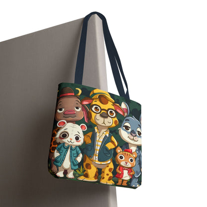 Cute Animal Friends Tote Bag - Whimsical Animal Design for Kids & Nature Lovers