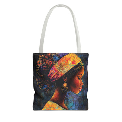 Colorful Woman Art Tote Bag - Vibrant African American Design