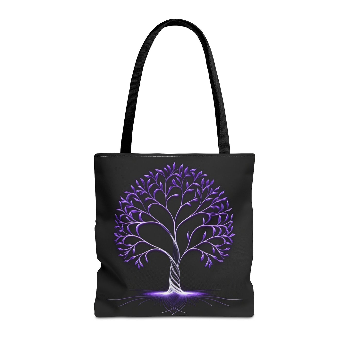 Elegant Purple Tree Design Tote Bag - Nature Lover's Accessory