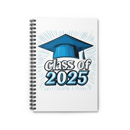 Graduation Spiral Notebook - Class of 2025, Graduate Gift, School Supplies, Journal, College Bound, Student Planner, Back to School