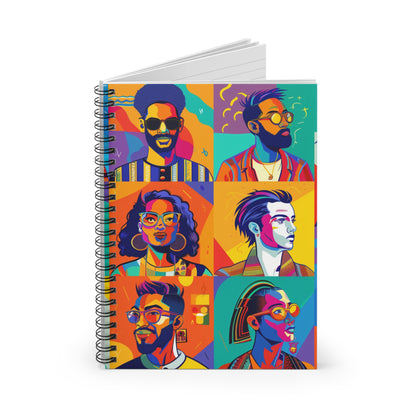 Vibrant Spiral Notebook - Ruled Line | Art-Inspired Writing Journal, Gift for Creatives, School Supplies, Daily Planner, Doodle Pad