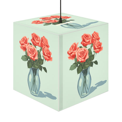 Floral Bouquet  Light Cube Lamp - Bohemian Decor for Home & Office